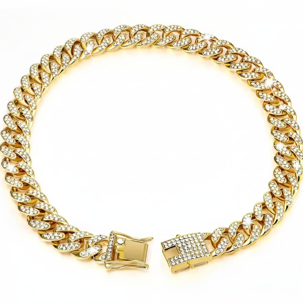 Collar Cadena Cubana Oro